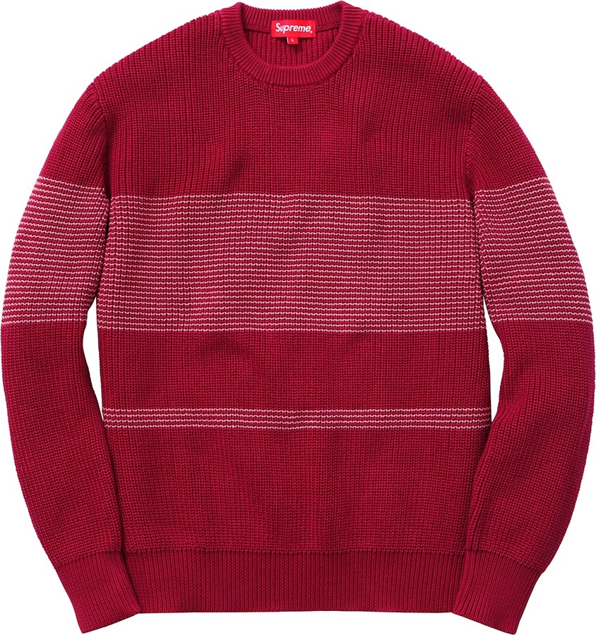 Tonal Stripe Crewneck Sweater view 3